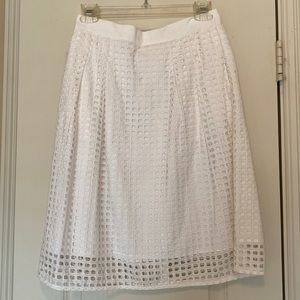 LOFT white skirt